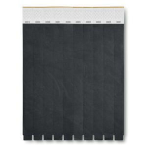 TYVEK Wristband Supplier DUbai Black