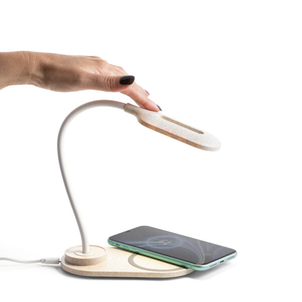 OZZEL. Table lamp with wireless charger