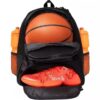 Sports bag with ball and shoe compartment