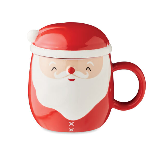 Santa shape coffee mug