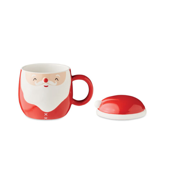 Santa shape ceramic coffee mug for christmas