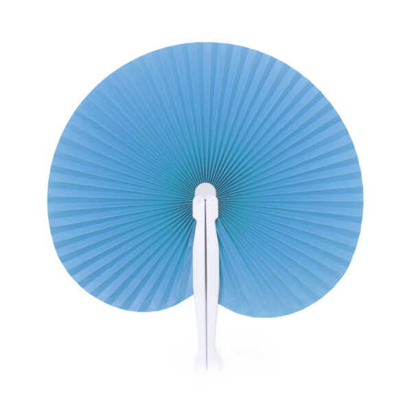 Blue hand fan