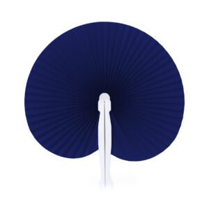 Navy blue hand fan