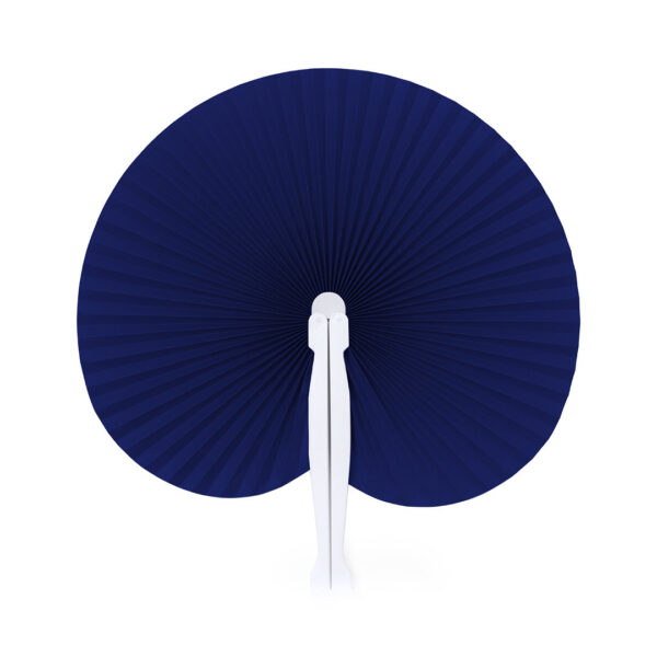 Navy blue hand fan
