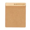 Multi-functional mouse pad made from an amalgamation of bamboo and soft cork. 