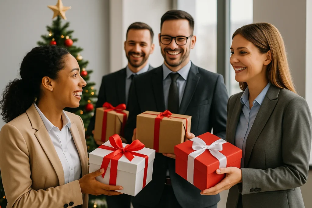 Giving Promotional Corporate Gifts On Christmas Day To Employees