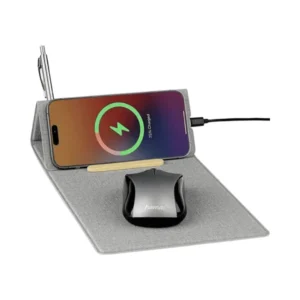 Fuldoro Recycled PU 15W Wireless Mousepad Desk Organizer 6