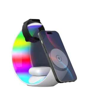 NEXO Giftoloy 3 In 1 Wireless Charger With Night Light White 1