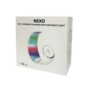 NEXO Giftoloy 3 In 1 Wireless Charger With Night Light White 4
