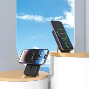 SOLANO @memorii 10000mAh Mag Wireless Powerbank With Inbuilt Cables