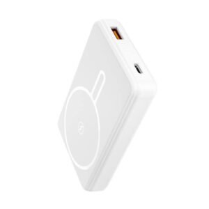 Tovuz Giftology 10000 MAh Powerbank With Wireless Charger White