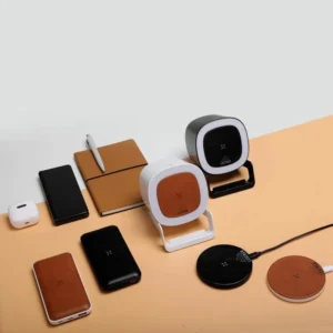 ALBECK Recycled Leather 10000mAh PD Powerbank White Tan