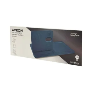 AVRON Giftology 3 In 1 Magnetic Wireless Charger Desk Tray Navy