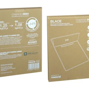 BLACE - CHANGE ZERO Recycled PU 15W Wireless Mousepad & Desk Organizer - Navy Blue
