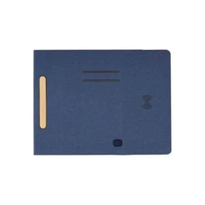 BLACE CHANGE ZERO Recycled PU 15W Wireless Mousepad Desk Organizer Navy Blue