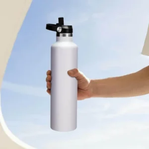 CERVO Hans Larsen 1L Double Wall Stainless Steel Vacuum Bottle White