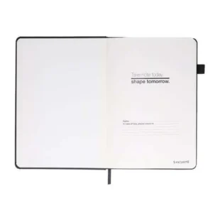 FAROE Santhome A5 PU Hard Cover Notebook With Pen Loop Black
