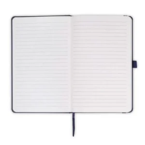 FAROE Santhome A5 PU Hard Cover Notebook With Pen Loop Navy Blue