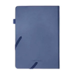 FAROE Santhome A5 PU Hard Cover Notebook With Pen Loop Navy Blue