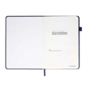 FAROE Santhome A5 PU Hard Cover Notebook With Pen Loop Navy Blue
