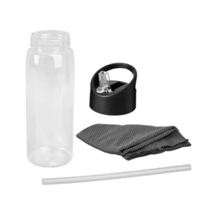 Giftology DEVON Cooling Towel In Plastic Bottle 800 Ml Black