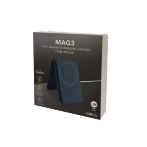 MAG3 Giftology 3 In 1 Magnetic Wireless Charger Card Holder Navy