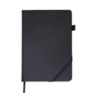 [NBSN 5344] FAROE - Santhome A5 PU Hard Cover Notebook with Pen Loop - Black