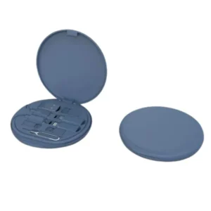 OSLO Mag @memorii Recycled 15W Magnetic Wireless Charger Multi Cable Set Blue