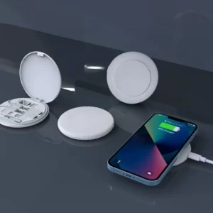 OSLO Mag @memorii Recycled 15W Magnetic Wireless Charger Multicable Set White