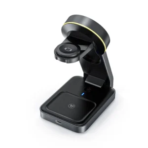 POWERBASE @memorii 3 In 1 Wireless Fast Charging Station With Ambient Light