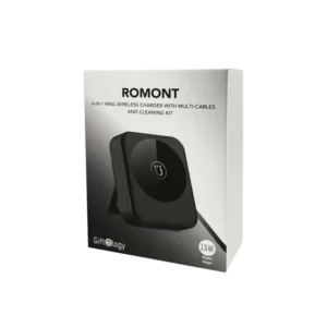 ROMONT Giftology 6 In 1 Mag Wireless Charger Multicable Cleaning Kit