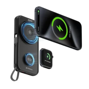 ROTTERDAM @memorii 10000 MAh 4 In 1 Charging Station And Portable Charger Black