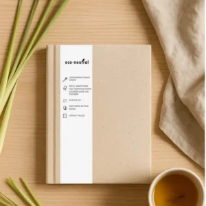 SALA Eco Neutral Lemongrass Cover A5 Notebook