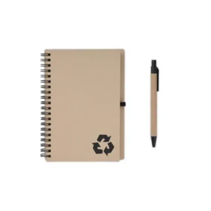 SION Eco Neutral B6 Notepad Pen Set With Sticky Note Black