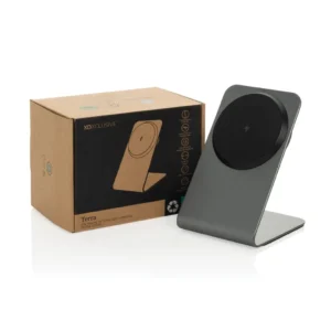 TERRA Aluminum 15W Magnetic Wireless Charging Phone Stand Grey