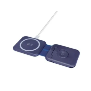 TURIN @memorii Foldable Wireless Charger And Multicable Set Navy Blue