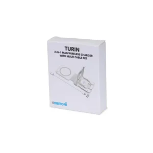 TURIN @memorii Foldable Wireless Charger And Multicable Set White