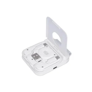 TURIN @memorii Foldable Wireless Charger And Multicable Set White