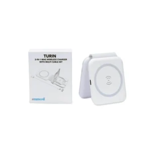 TURIN @memorii Foldable Wireless Charger And Multicable Set White