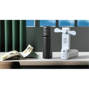 ZEPHYR @memorii 4 In 1 Fan Powerbank Safety Alarm Torch White