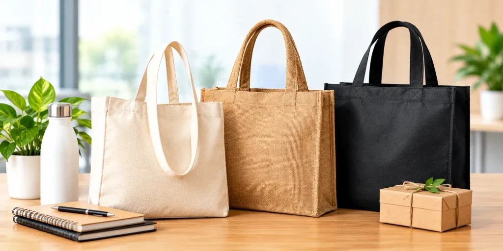 Best Tote Bag Materials for Corporate Gifting Cotton, Jute or Non-Woven