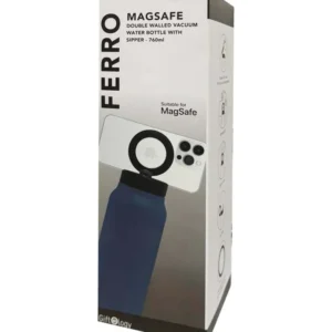 FERRO - Giftology Magnetic Phone Holder Water Bottle 760ml - Navy Blue
