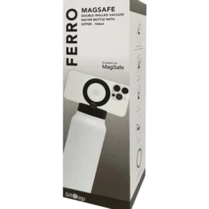 FERRO - Giftology Magnetic Phone Holder Water Bottle 760ml - White