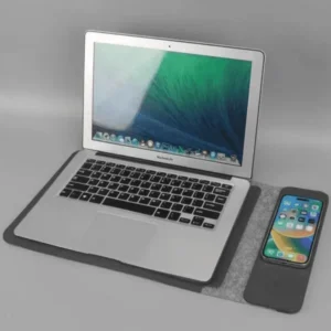 saida 14 felt laptop sleeve with 15W magnetic charger
